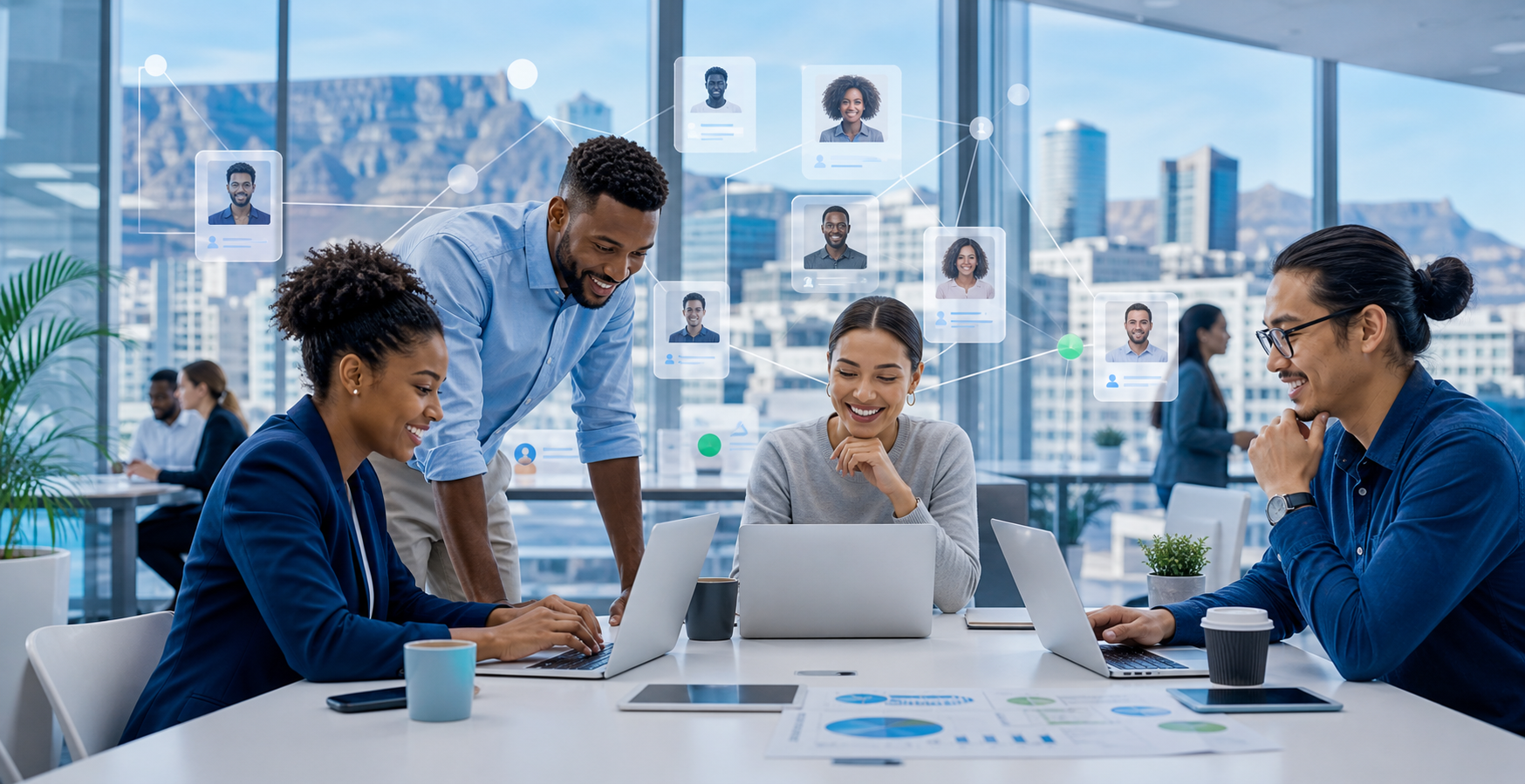 South African professionals reviewing job opportunities